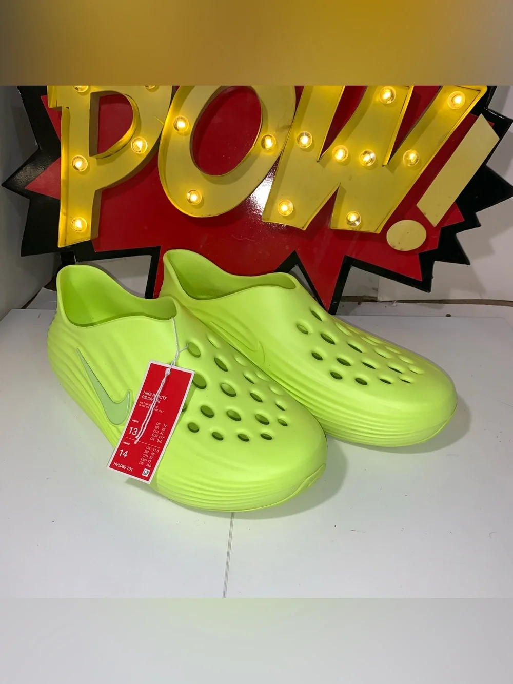 Nike ReactX Rejuven8 Men's Size 13: neon yellow-green (Volt Ice); New w/Box
